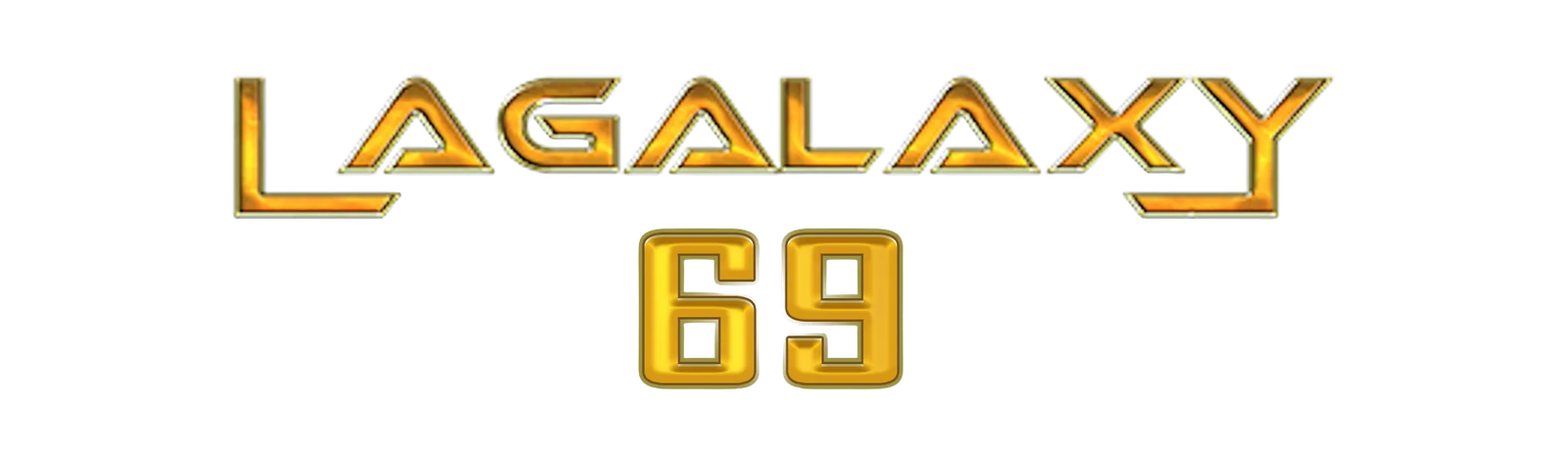 โลโก้ lagalaxy69 เว็บตรงคาสิโนออนไลน์ สีทอง ดีไซน์พรีเมียม